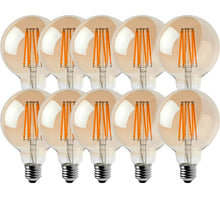 Load image into Gallery viewer, 10 Pack E27 LED Edison Dimmable Vintage Amber Glass Warm white 2700K Light Bulbs TapClickBuy