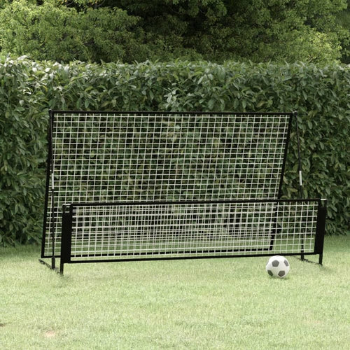 2 in 1 Soccer Rebounder Football Goal 202x104x120 cm Steel TapClickBuy