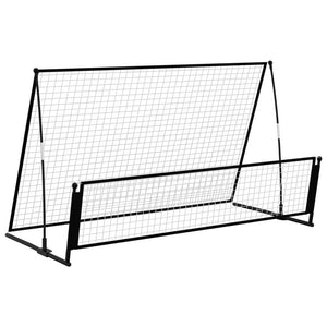 2 in 1 Soccer Rebounder Football Goal 202x104x120 cm Steel TapClickBuy