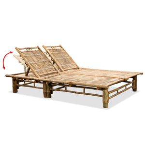 2-Person Sun Lounger Bamboo TapClickBuy