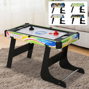4-in-1 Foldable Game Table Hockey Football Table Tennis & Pool Home Gaming TapClickBuy