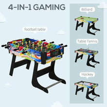 Load image into Gallery viewer, 4-in-1 Foldable Game Table Hockey Football Table Tennis &amp; Pool Home Gaming TapClickBuy