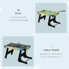 Load image into Gallery viewer, 4-in-1 Foldable Game Table Hockey Football Table Tennis &amp; Pool Home Gaming TapClickBuy