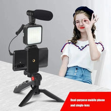 Load image into Gallery viewer, All-in-One Creator Kit – Phone Tripod, Mic &amp; Ring Light for Pro Videos! TapClickBuy