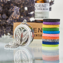 Load image into Gallery viewer, Aromatherapy Diffuser Necklace - Angel Wings 30mm TapClickBuy
