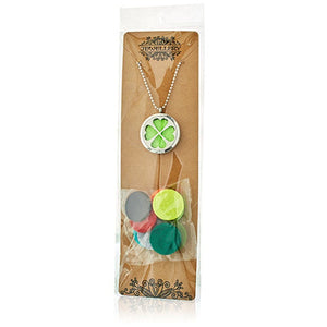Aromatherapy Diffuser Necklace - Leaf 30mm TapClickBuy