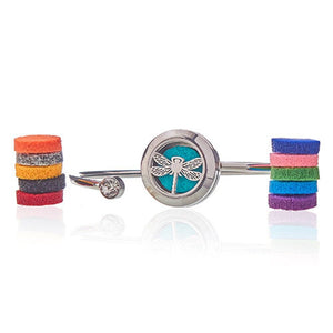Aromatherapy Jewellery Crystal Bracelet - Dragonfly - 20mm TapClickBuy