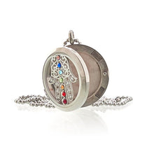 Load image into Gallery viewer, Aromatherapy Jewellery Necklace - Hamsa Chakra - 30mm TapClickBuy