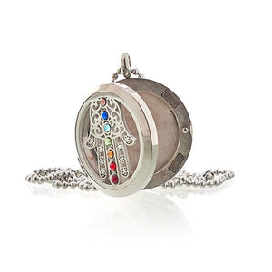 Aromatherapy Jewellery Necklace - Hamsa Chakra - 30mm TapClickBuy