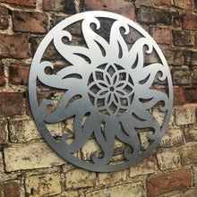 Load image into Gallery viewer, Contemporary steel SUN Sign Metal Garden Ornament Wall Decoratio TapClickBuy