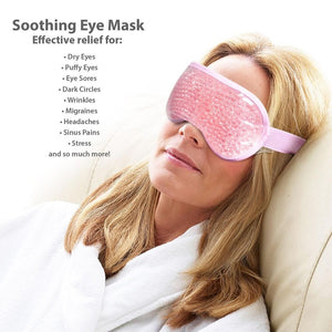 Cooling Eye Mask Reusable Microwavable Freezable Eye Compress Gel Sleeping Relaxation TapClickBuy
