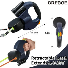 Load image into Gallery viewer, Dual Retractable Dog Leash TapClickBuy
