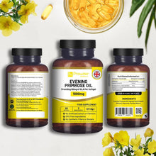 Load image into Gallery viewer, Evening Primrose Oil 1000mg | 90 Softgel Capsules | Pure Cold Pressed I 90mg GLA per Capsule I Halal Friendly TapClickBuy