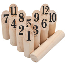 Load image into Gallery viewer, Number Kubb Game Set Wood TapClickBuy