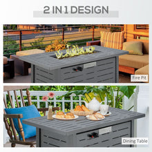 Load image into Gallery viewer, Propane Gas Fire Pit Table Smokeless Firepit Outdoor Heater Cover Lava Rocks Lid TapClickBuy