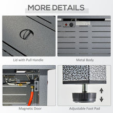 Load image into Gallery viewer, Propane Gas Fire Pit Table Smokeless Firepit Outdoor Heater Cover Lava Rocks Lid TapClickBuy