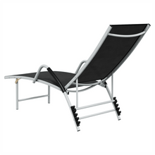 Load image into Gallery viewer, Sun Lounger Textilene and Aluminium Black TapClickBuy