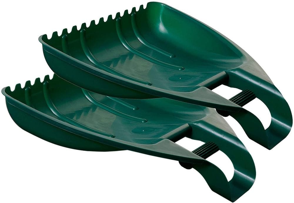 Whitefurze 2 Hand Held Leaf Collector Hand Held Leaf Grabber Grabbers 44x41cm TapClickBuy
