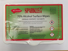 Load image into Gallery viewer, 150 Sparkleit 70% Alcohol Wipes TapClickBuy