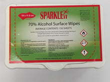 Load image into Gallery viewer, 150 Sparkleit 70% Alcohol Wipes TapClickBuy
