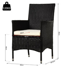 Load image into Gallery viewer, 2 PC Rattan Chairs Set-Dark Coffee TapClickBuy