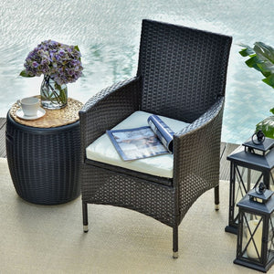 2 PC Rattan Chairs Set-Dark Coffee TapClickBuy