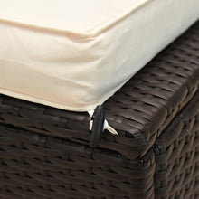 Load image into Gallery viewer, 3 PCS Rattan Lounger Set-Deep Coffee/Cream White TapClickBuy