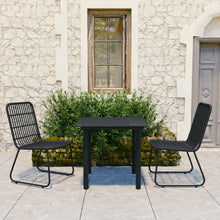 Load image into Gallery viewer, 3 Piece Outdoor Dining Set Poly Rattan and Glass TapClickBuy