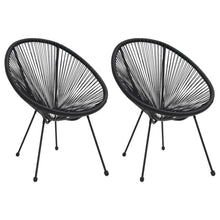 Load image into Gallery viewer, 3 Piece Outdoor Dining Set PVC Rattan Black TapClickBuy