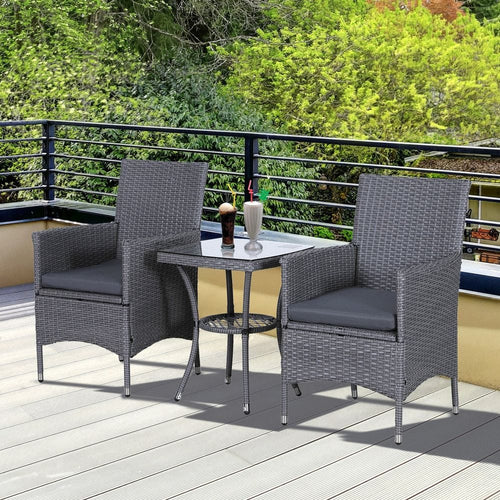 3pc Rattan Coffee Set-Grey TapClickBuy