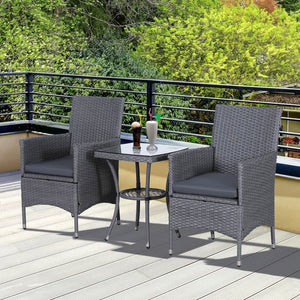 3pc Rattan Coffee Set-Grey TapClickBuy