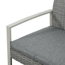 Load image into Gallery viewer, 4 PCs PE Rattan Wicker Sofa Set Furniture Lawn Coffee Table &amp; Cushion-Grey TapClickBuy