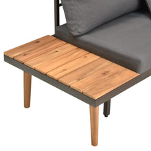 Load image into Gallery viewer, 4 Piece Garden Lounge Set with Cushions Solid Wood Acacia TapClickBuy