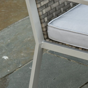 4-Piece Outdoor Garden Rattan Seating Furniture Set Grey TapClickBuy