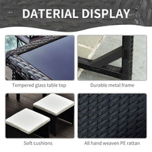 Load image into Gallery viewer, 5 P? Rattan Set-Black/Creamy White TapClickBuy