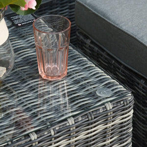 5 Pcs PE Rattan Armchair Outdoor Garden Seating Comfort Balcony Home -Mixed Grey TapClickBuy