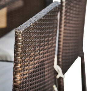 5 Pcs Rattan Garden Patio Furniture Bar Dining Table & Chair Set TapClickBuy
