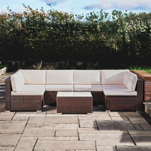 Load image into Gallery viewer, 7 Pcs Rattan Outdoor Garden Furniture Large Sofa &amp; Table Patio Set TapClickBuy