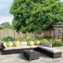 Load image into Gallery viewer, 8 Pcs Rattan Sofa Set W/Cushions TapClickBuy