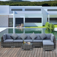 Load image into Gallery viewer, 8 Pcs Rattan Sofa Set W/Cushions TapClickBuy
