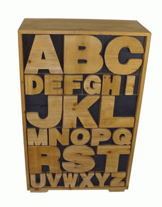 Alphabet Cabinet 54 x 26 x 89cm TapClickBuy