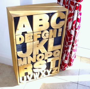 Alphabet Cabinet 54 x 26 x 89cm TapClickBuy