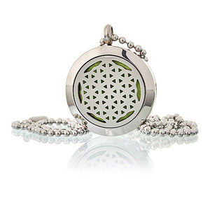 Aromatherapy Diffuser Necklace - Flower of Life 25mm TapClickBuy