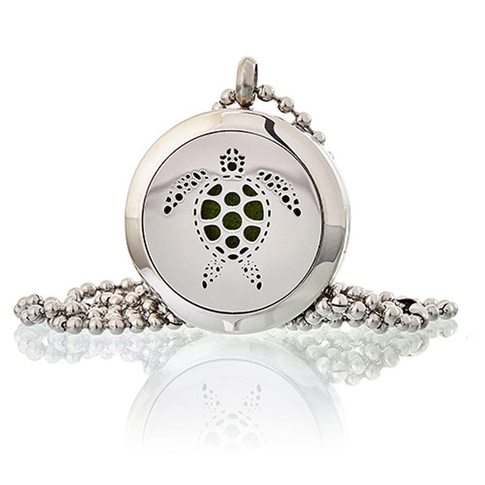 Aromatherapy Diffuser Necklace - Turtle 25mm TapClickBuy
