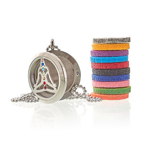 Aromatherapy Jewellery Necklace - Yoga Chakra - 30mm TapClickBuy