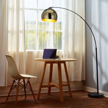Load image into Gallery viewer, Arquer LED Standard Arc Curved Floor Lamp, Modern Lighting, Gold TapClickBuy