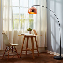 Load image into Gallery viewer, Arquer Standard Arc Curved Floor Lamp, Modern Lighting, Rose Gold TapClickBuy