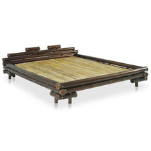Load image into Gallery viewer, Bed Frame Bamboo Light &amp; Dark Brown TapClickBuy