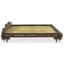 Load image into Gallery viewer, Bed Frame Bamboo Light &amp; Dark Brown TapClickBuy