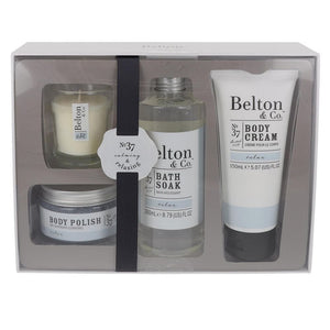Belton & Co Luxury Bath & Body Set with Candle TapClickBuy